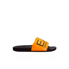 EA7 Emporio Armani Ciabatta da Uomo Arancione Fluo con logo 