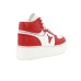 Windsor Smith Sneakers alta da donna in pelle bianca 