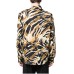 Just Cavalli Camicia nera REGULAR FIT in cotone con logo lettering All Over e stampa
