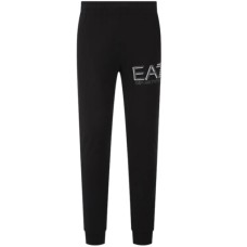 EA7 Emporio Armani Pantalone da uomo nero con Logo a contrasto