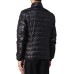 Ea7 Emporio Armani giubbotto nero con logo oro nella parte antreriore