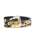 Versace Jeans Couture Cintura da Donna in pelle con stampa Baroque all over
