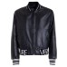 Versace Jeans Couture Giacca Bomber da Uomo nera in pelle