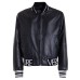 Versace Jeans Couture Giacca Bomber da Uomo nera in pelle