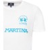 La Martina T-shirt da Uomo Bianca Logo a contrasto 