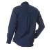 Harmont&Blaine Camicia blu da uomo in cotone con logo ricamato 