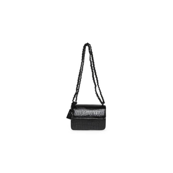 Steve Madden Mini Borsa a spalla nera con stampa cocco da Donna 