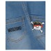 Moschino Salopette in jeans con Patch Teddy Bear