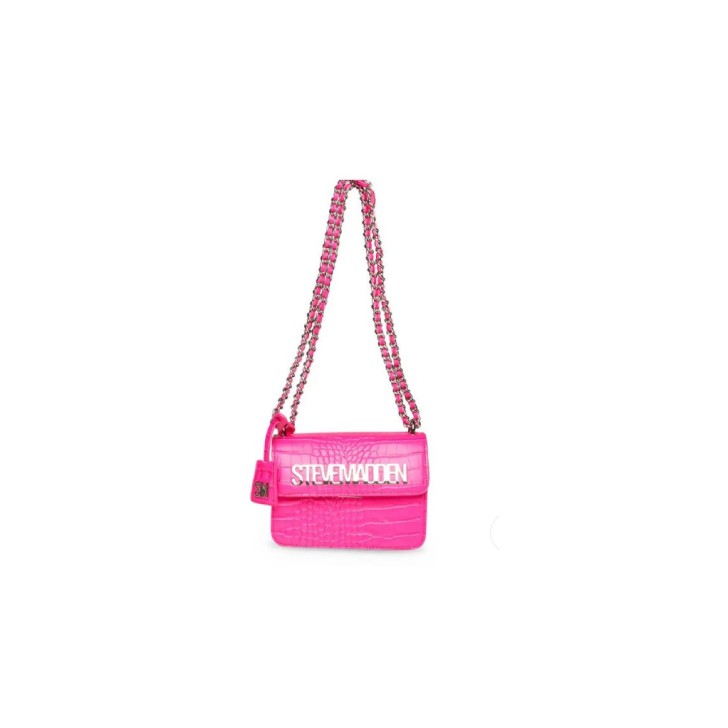 Steve Madden Mini Borsa a spalla rosa fluo con stampa cocco da Donna 