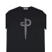 Paciotti T-shirt Nera a manica corta con maxi logo