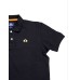 La Martina Polo da uomo Nera Logo ricamato nella parte anteriore