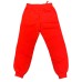 Moschino pantalone jogger rosso con Teddy Bear e logo lettering