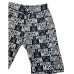 Moschino Pantaloncino in cotone nero con logo lettering e Teddy Bear All Over