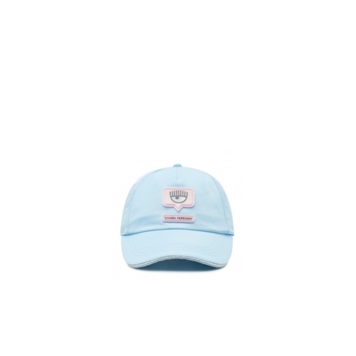 Chiara Ferragni Cappello baseball azzurro con logo EYELIKE