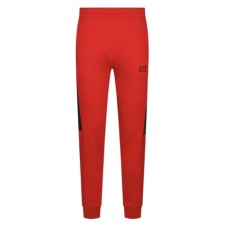 EA7 Emporio Armani Pantalone sportivo da uomo rosso con logo 
