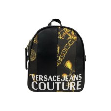 Versace Jeans Couture Zaino Nero con stampa Barocco 