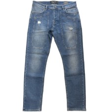 Jeckerson Jeans denim blu cinque tasche 