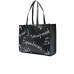 Emporio Armani Borsa a spalla Nera con Logo Lettering All Over