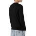 Emporio Armani Maglioncino nero con maxi logo EA 