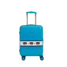 CHIARA FERRAGNI TROLLEY AZZURRO LOGOMANIA	