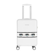 CHIARA FERRAGNI TROLLEY WHITE LOGOMANIA 