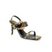 Versace Jeans Couture Sandali da Donna con tacco Multicolor con stampa Baroque all over