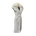 Giulia N Couture Cappotto bianco a giromanica