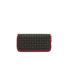 Pollini Portafoglio da donna in Heritage Nero/Rosso