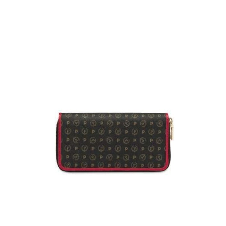 Pollini Portafoglio da donna in Heritage Nero/Rosso