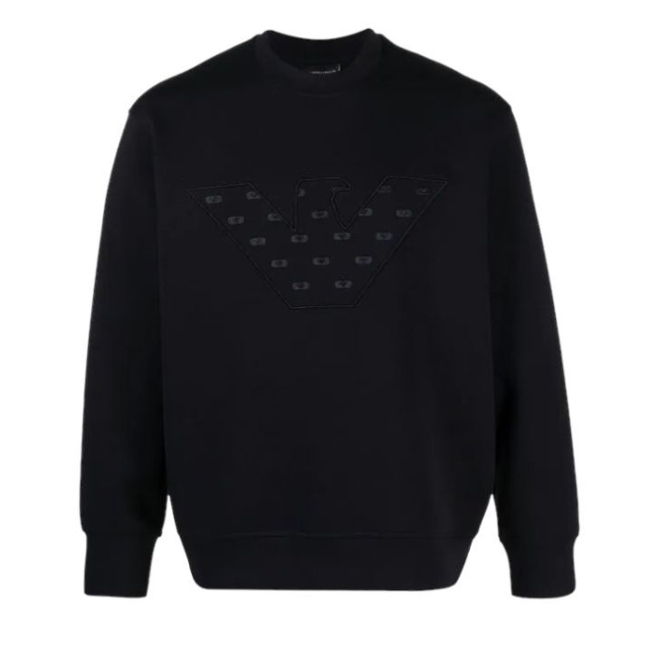 EMPORIO ARMANI SWEATSHIRT BLU NAVY