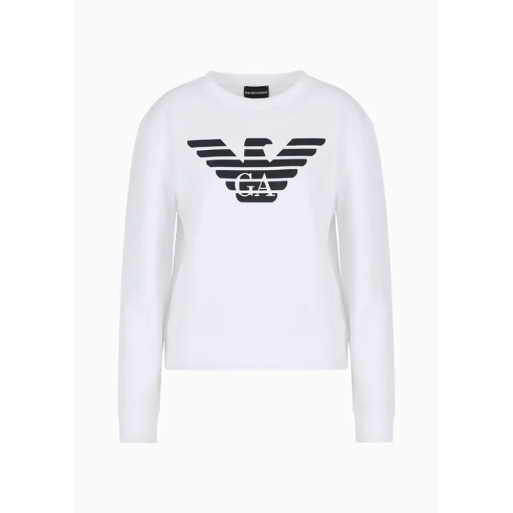 EMPORIO ARMANI SWEATSHIRT BIANCO AQUILA