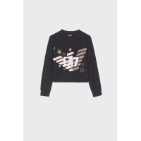 EA7 EMPORIO ARMANI SWEATSHIRT  BLACK