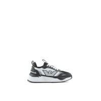 EA7 EMPORIO ARMANI SNEAKER NERA E BIANCA CON LOGO AQUILA