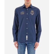 LA MARTINA MAN SHIRT L/S POPLIN Navy                