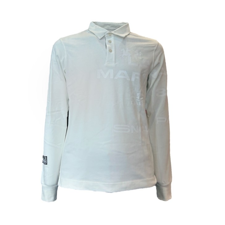 LA MARTINA MAN POLO L/S HEAVY JERSEY Off White           