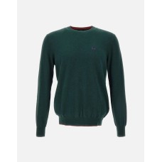 LA MARTINA MAN SWEATER COTTON WOOL BLEND Green Gables        