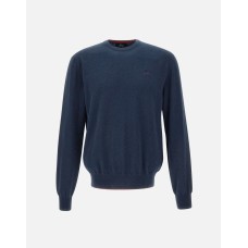 LA MARTINA MAN SWEATER COTTON WOOL BLEND Navy                