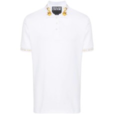 VERSACE JEANS COUTURE POLO WHITE + GOLD