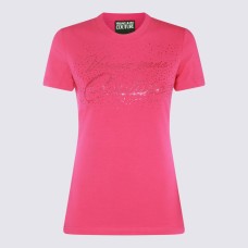 VERSACE JEANS COUTURE T-SHIRT FUCSIA 