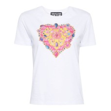 VERSACE JEANS COUTURE T-SHIRT WHITE/GOLD