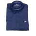Harmont&Blaine Camicia blu da uomo in cotone con logo ricamato 