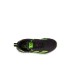 EA7 Emporio Armani Sneakers Nera da Bambino con logo a contrasto di colore verde