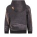 Moschino Felpa in cotone nera con cappuccio maxi logo lettering e stampa