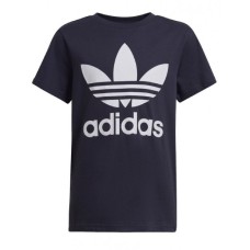 Adidas Originals T-shirt Blu da Bambino con logo a contrasto 