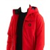 RefrigiWear Giubbotto rosso con cappuccio da Uomo con logo