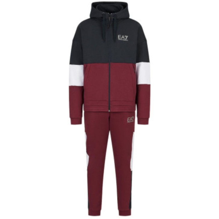EA7 Emporio Armani Tuta completa da uomo bordeaux