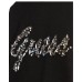 Guess felpa nera con logo in strass 