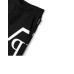 Philipp Plein Pantaloncino in cotone nero con maxi logo PHILIPP PLEIN stampato