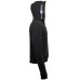 Piero Guidi Felpa nera in cotone con cappuccio 187A1431401