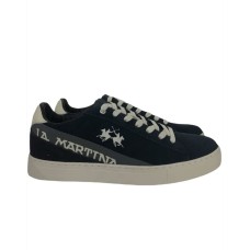 La Martina Sneakers da uomo blu Logo stampato nella parte laterale